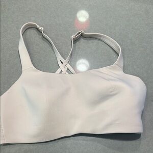 Women's White Sports Bra